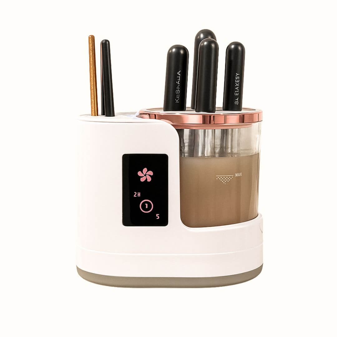 91GSkin UltraClean Makeup Brush Washing Tool 3-in-1 | Clean & Dry in Just 10s | Protect your skin