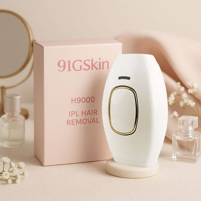 91GSkin H9000 IPL Hair Removal – Visible Results in 2–3 Uses, Skin-Friendly, Clinically Tested, For Face & Bikini