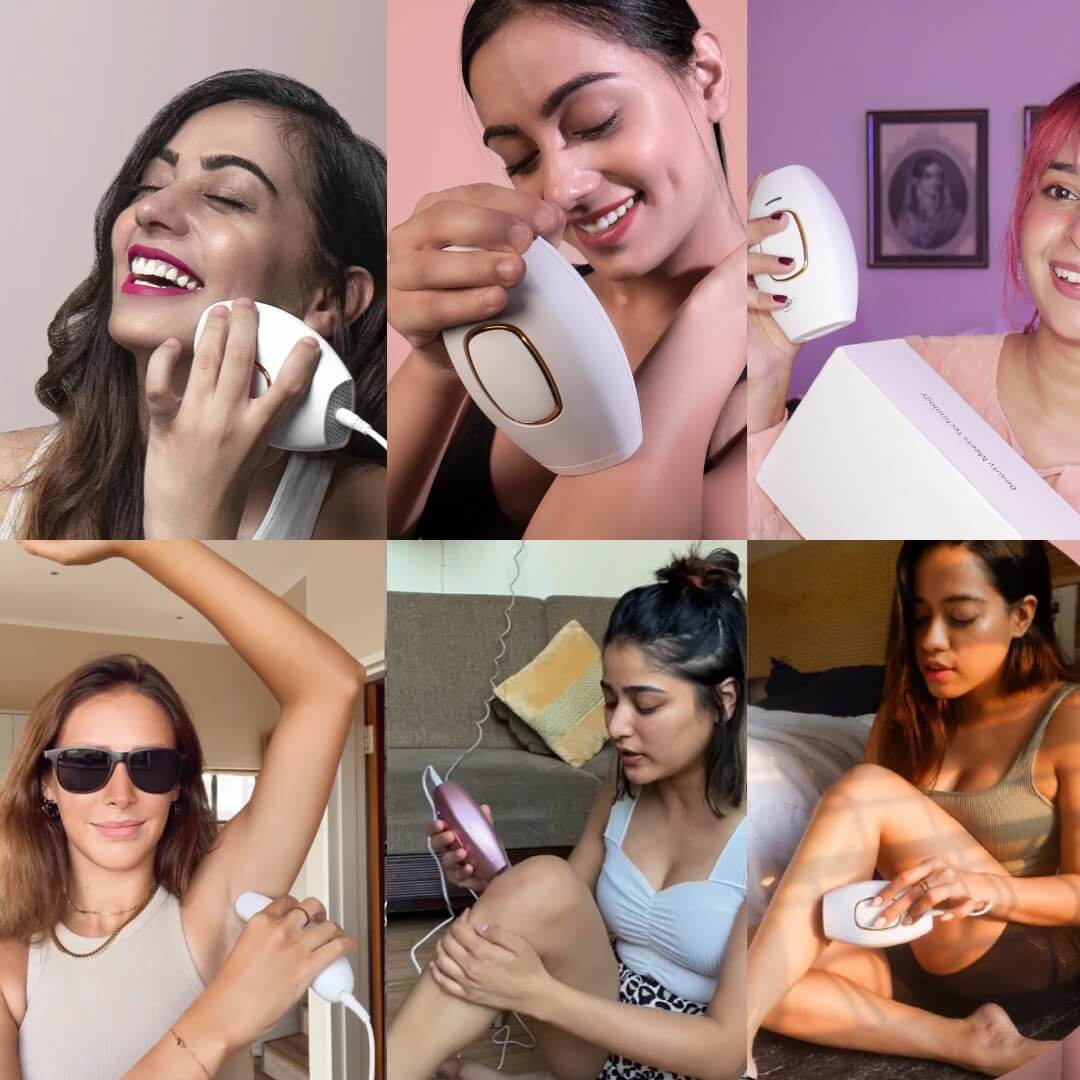 91GSkin H9000 IPL Hair Removal – Visible Results in 2–3 Uses, Skin-Friendly, Clinically Tested, For Face & Bikini